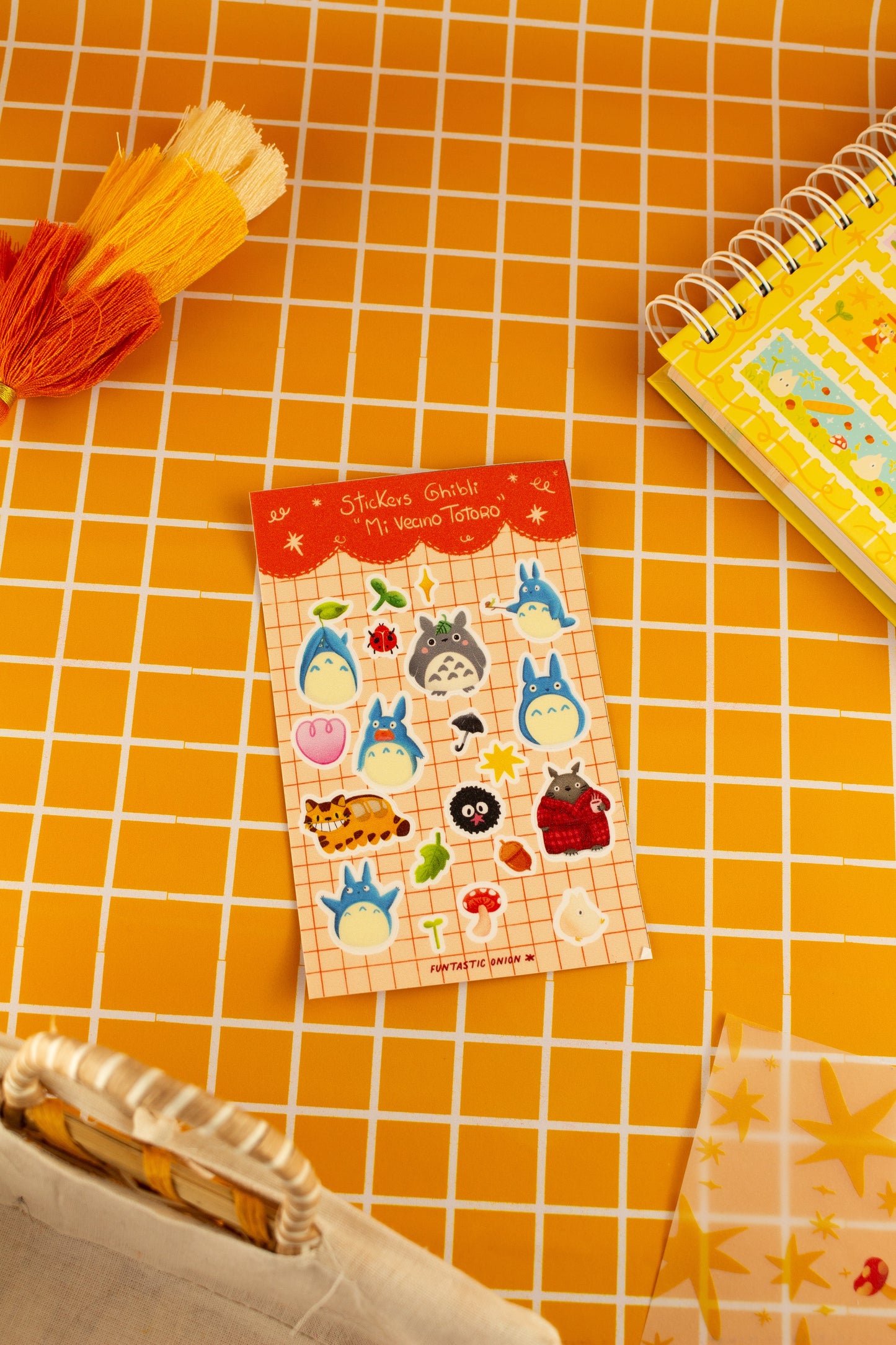 Pack Totoro Andino + 2 plantillas de stickers