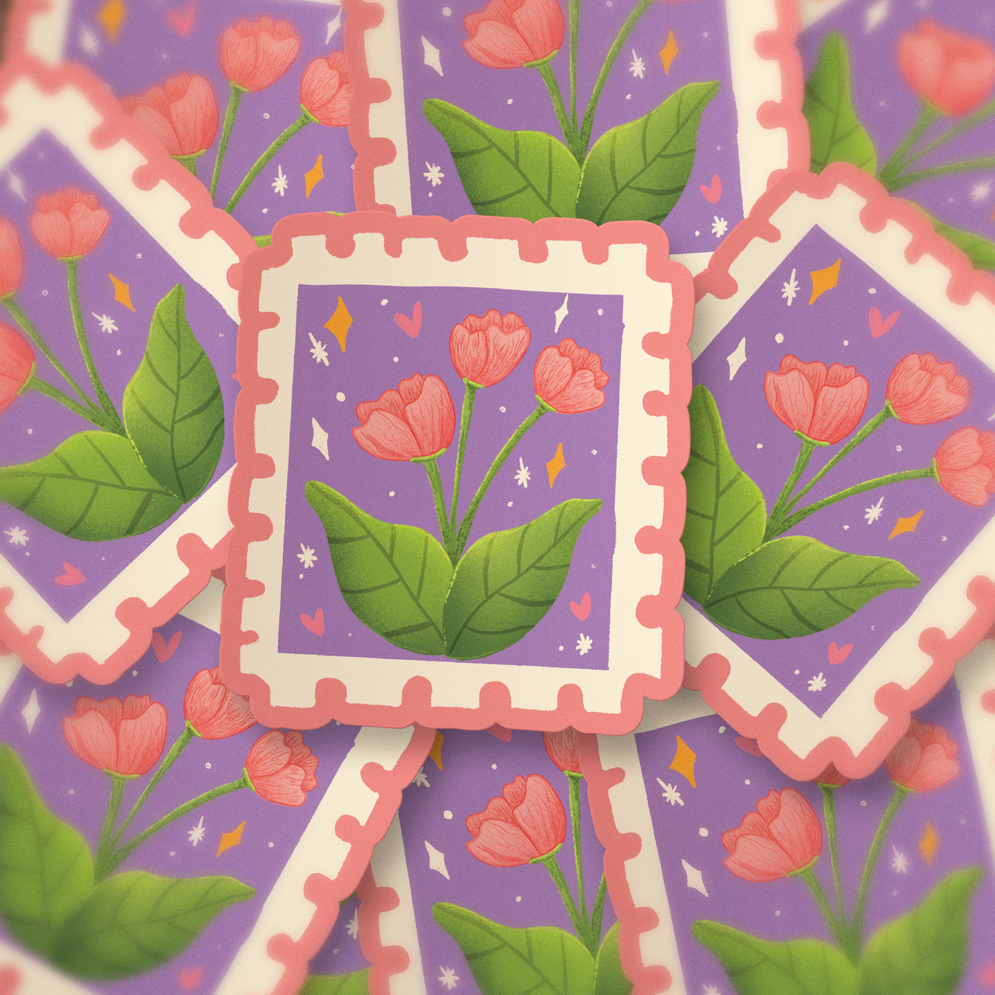 Sticker Flores tiernas