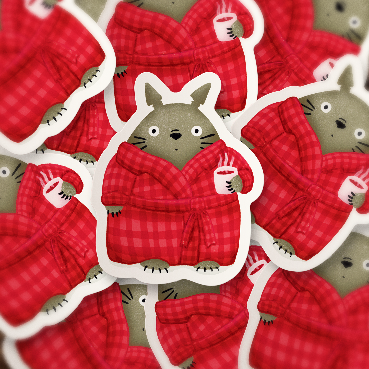 Sticker "Totoro en bata"