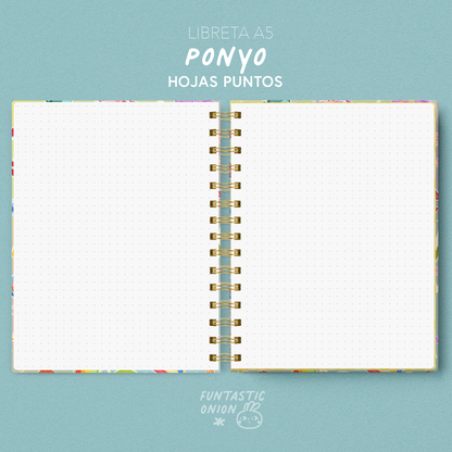 Libreta A5 - Ponyo