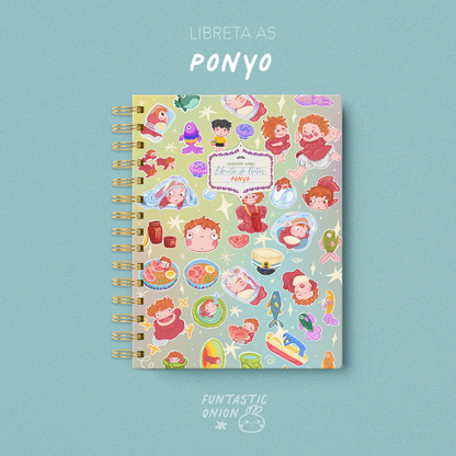 Libreta A5 - Ponyo