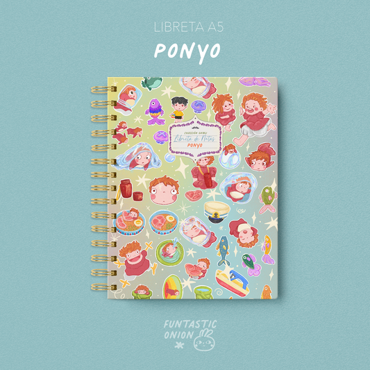 Libreta A5 - Ponyo