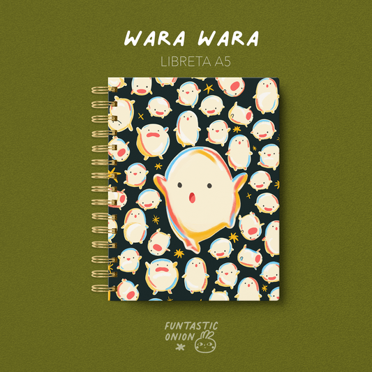 Cuaderno A5 Anillado Inspirado en Wara Wara | Funtastic Onion