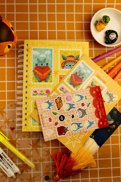 Pack Totoro Andino + 2 plantillas de stickers
