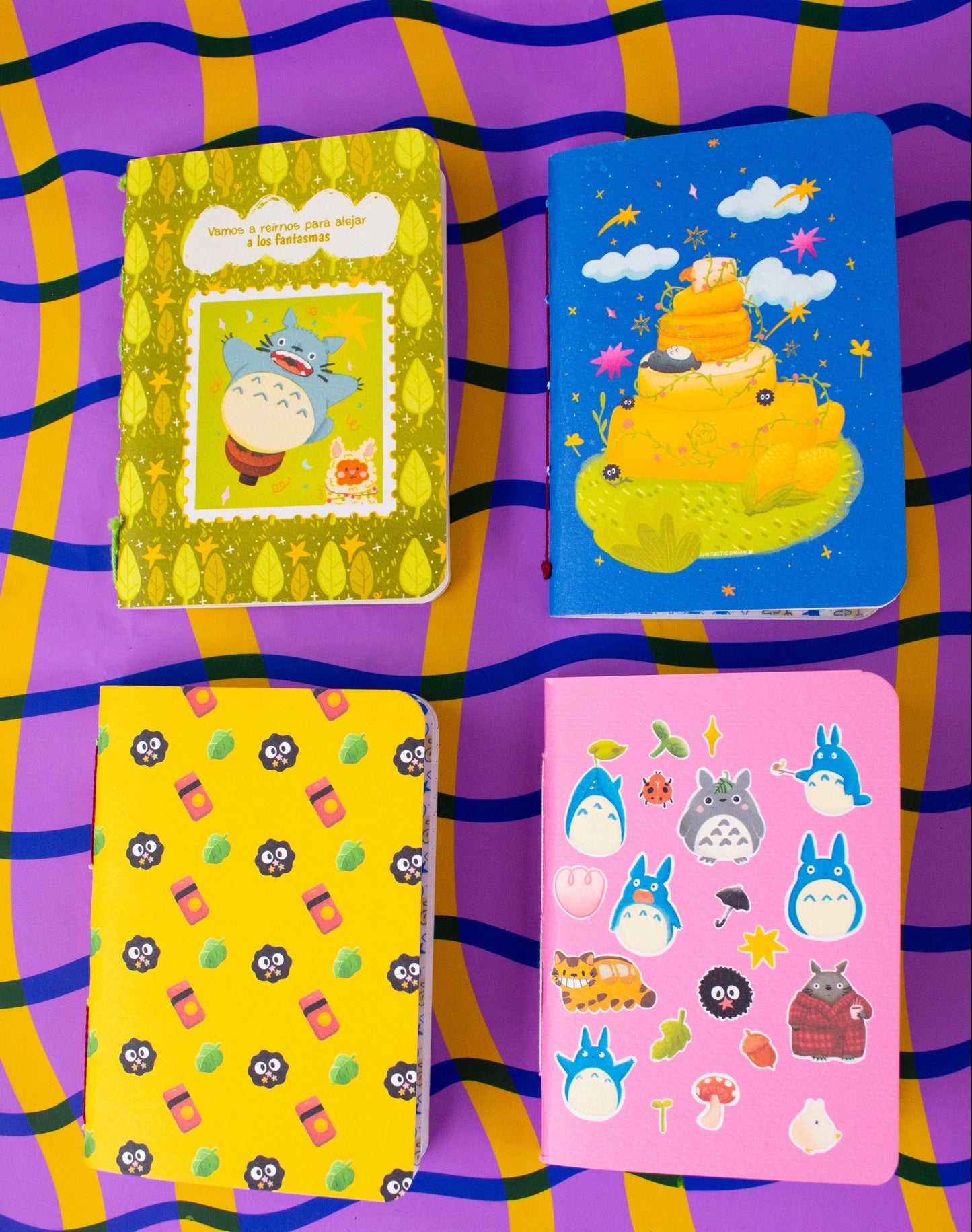 Pack 4 Libretas A6 - Ghibli