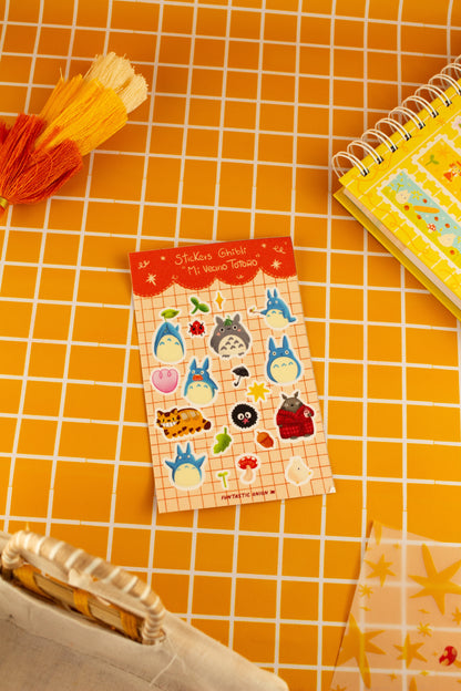 Pack Totoro Andino + 2 plantillas de stickers