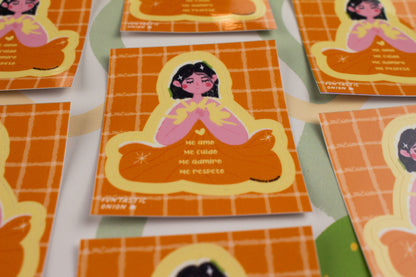 Sticker "Me amo"